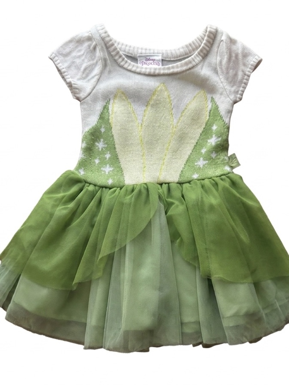 Disney Princess Tiana Green Tulle Sweater Dress